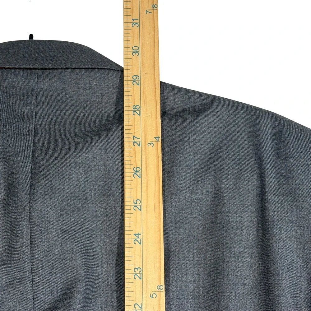 Paul Betenly Men Charcoal Gray Wool Blend Two Button Blazer Sport Coat Jacket 38